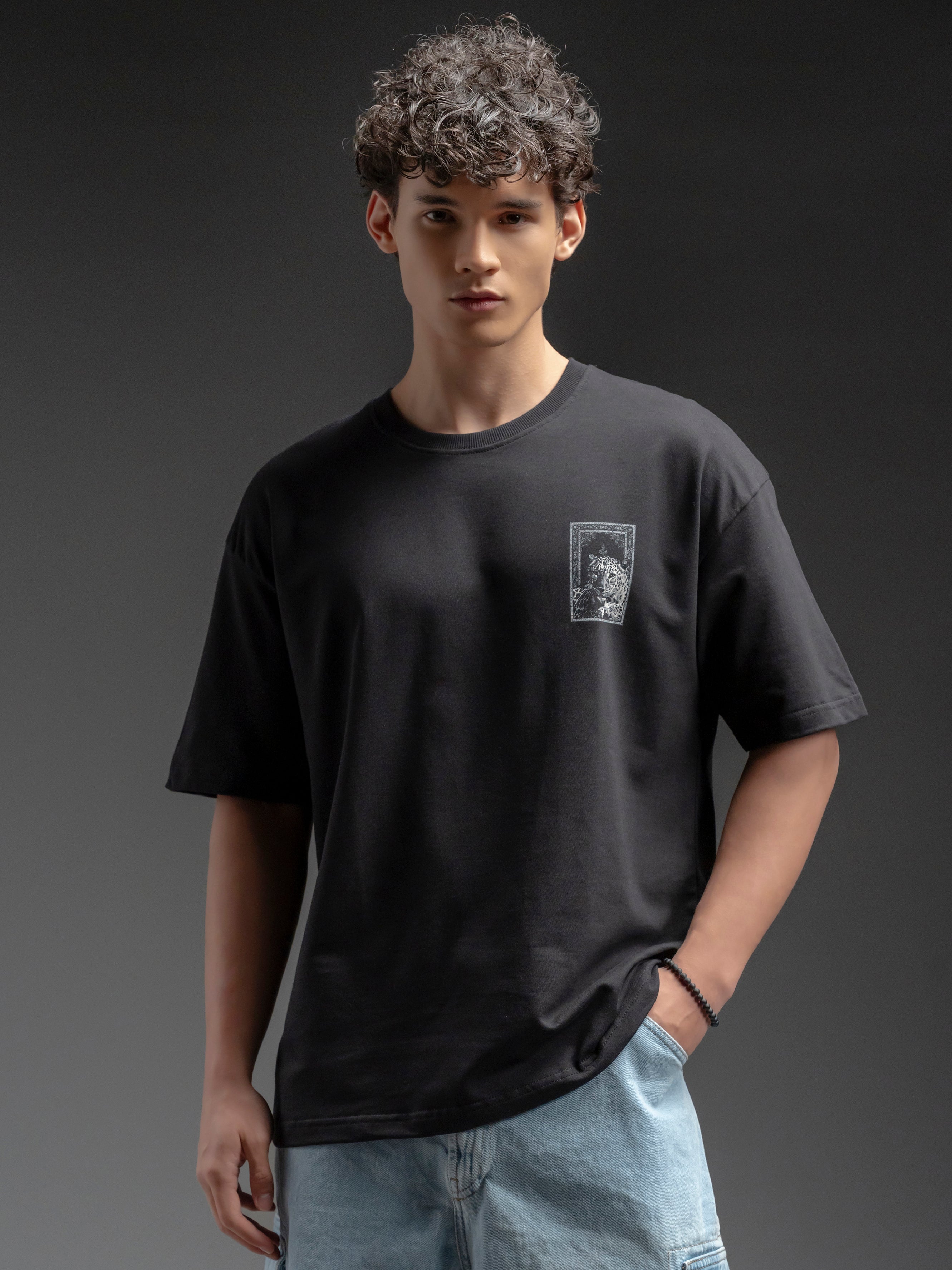 Oversized Graphic Cotton T-Shirt