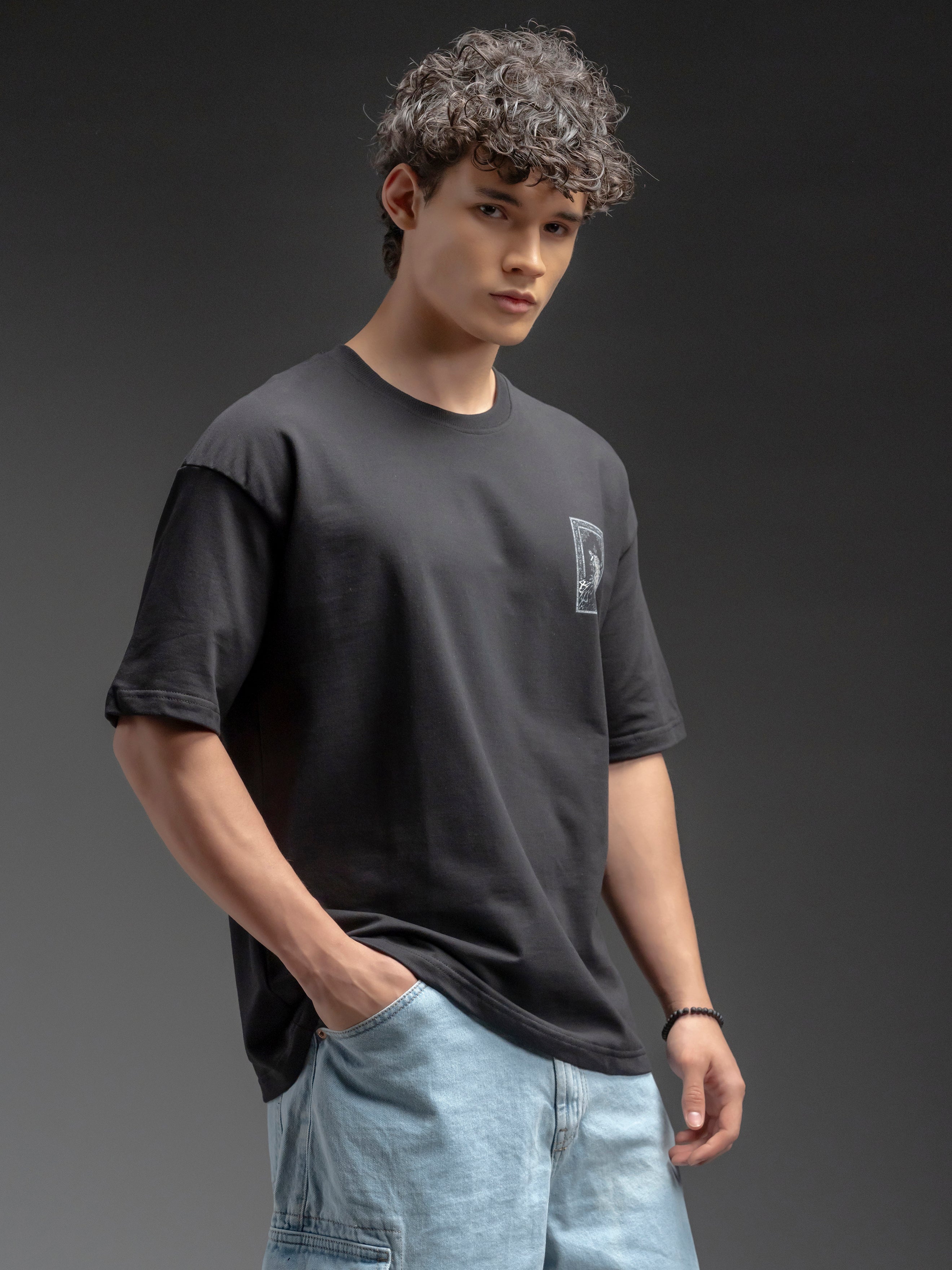 Oversized Graphic Cotton T-Shirt