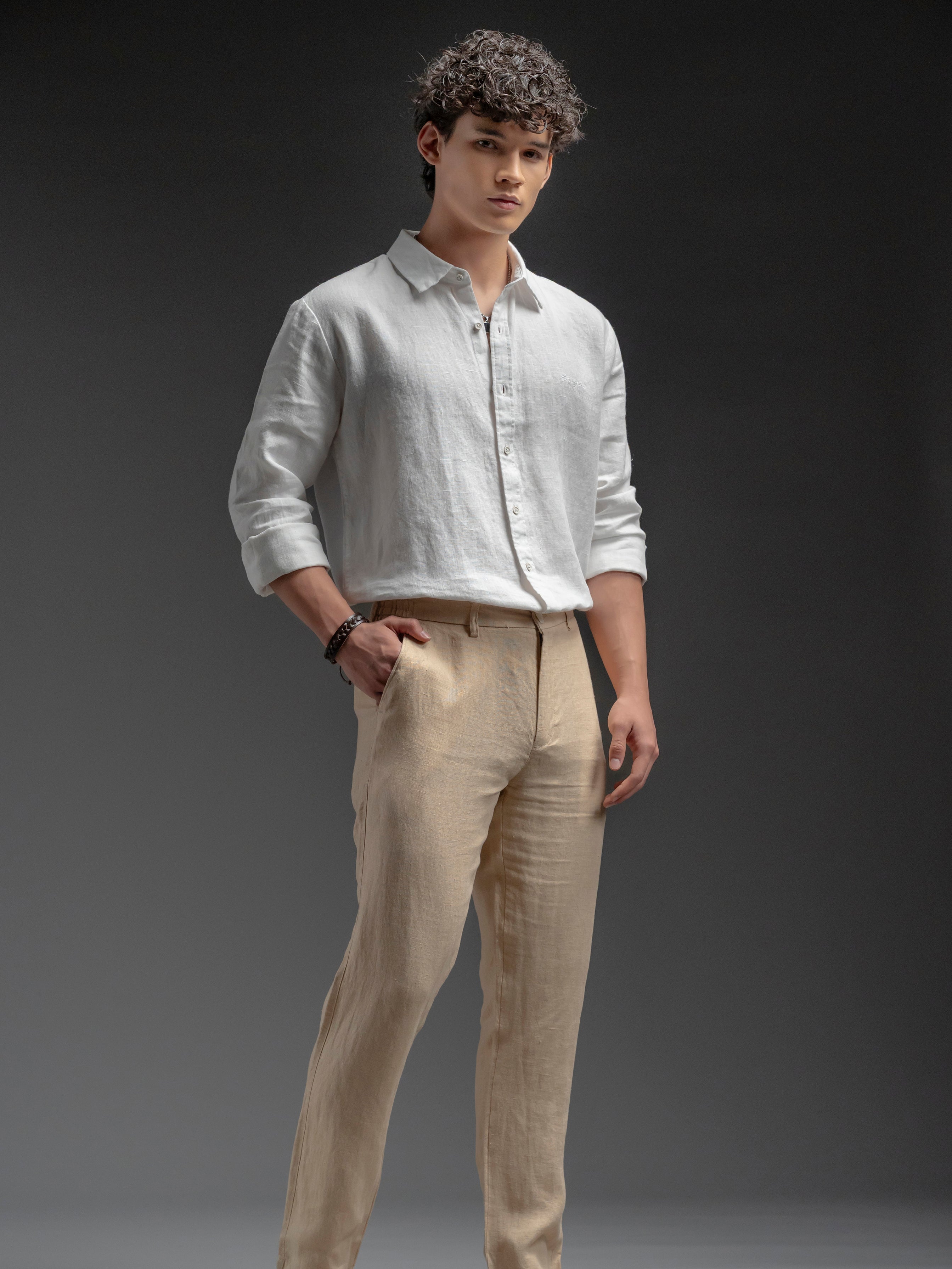 Classic Linen Shirt - White