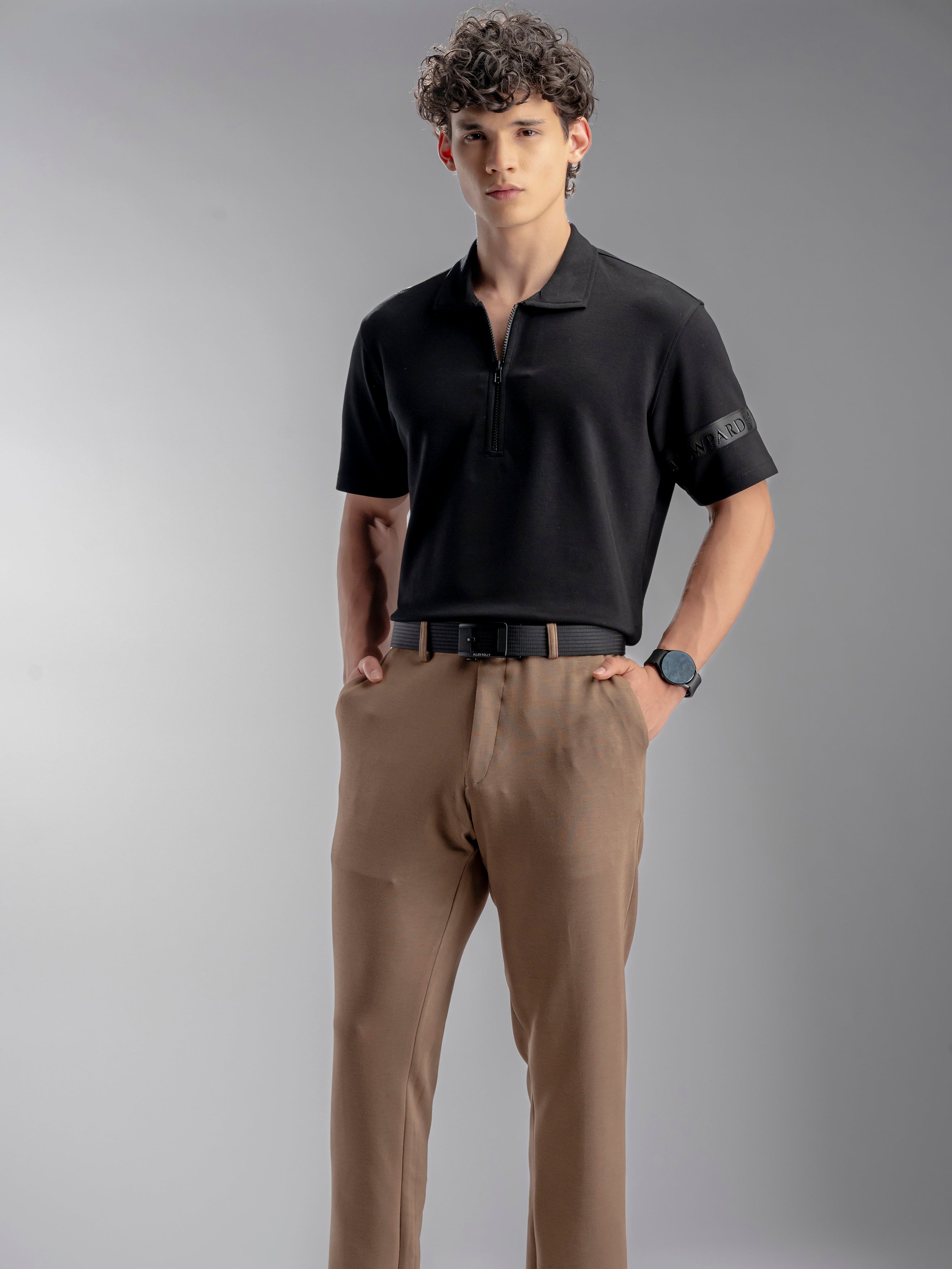 Zipper Polo Shirt