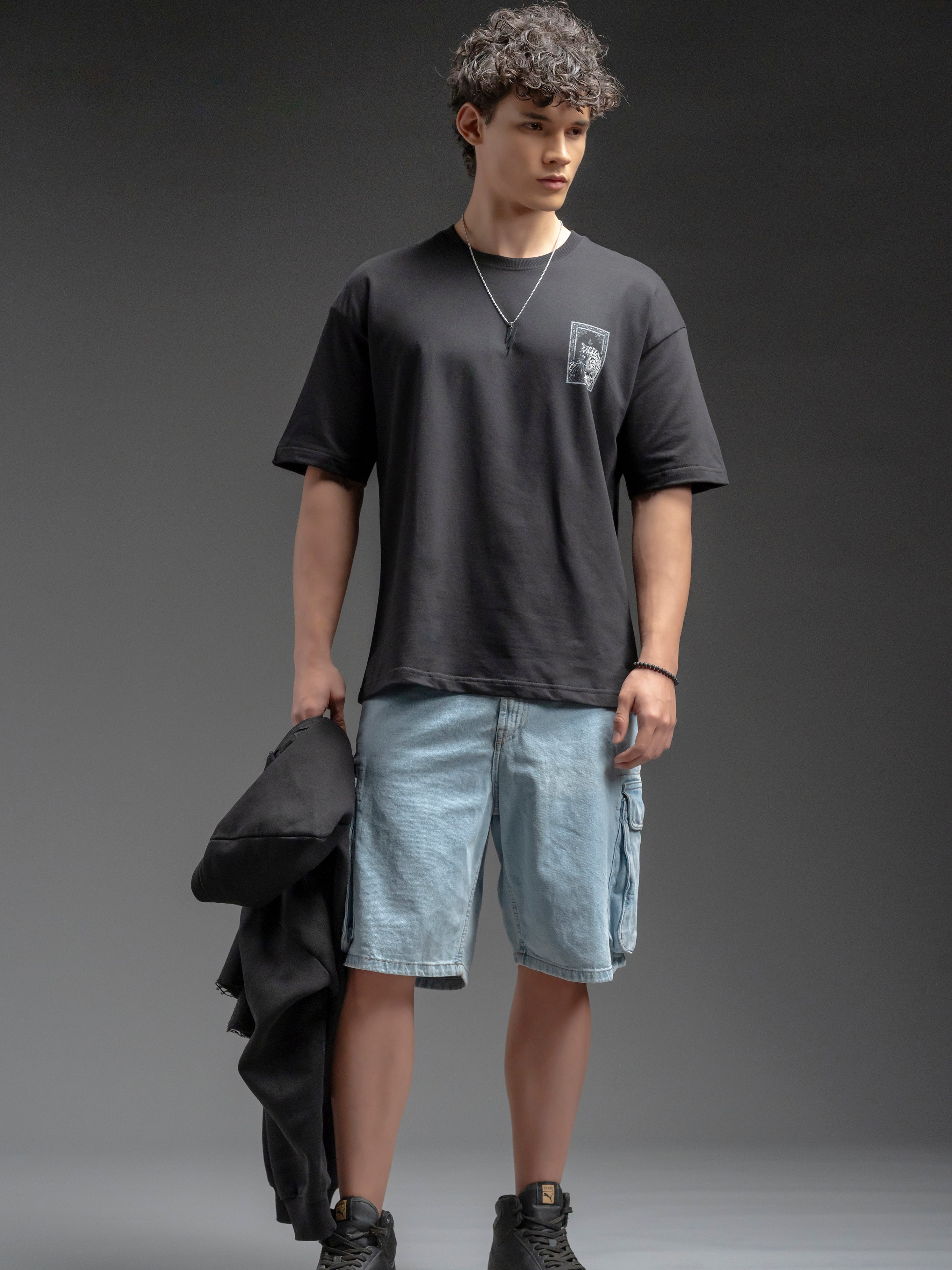 Oversized Graphic Cotton T-Shirt