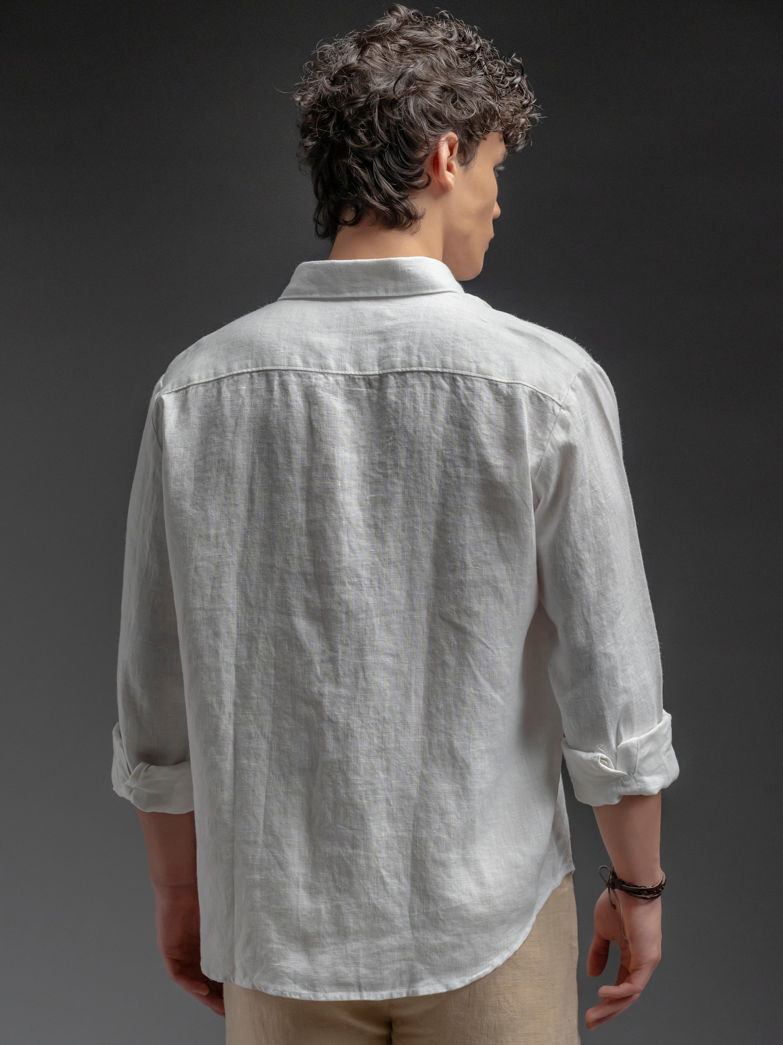 Classic Linen Shirt - White