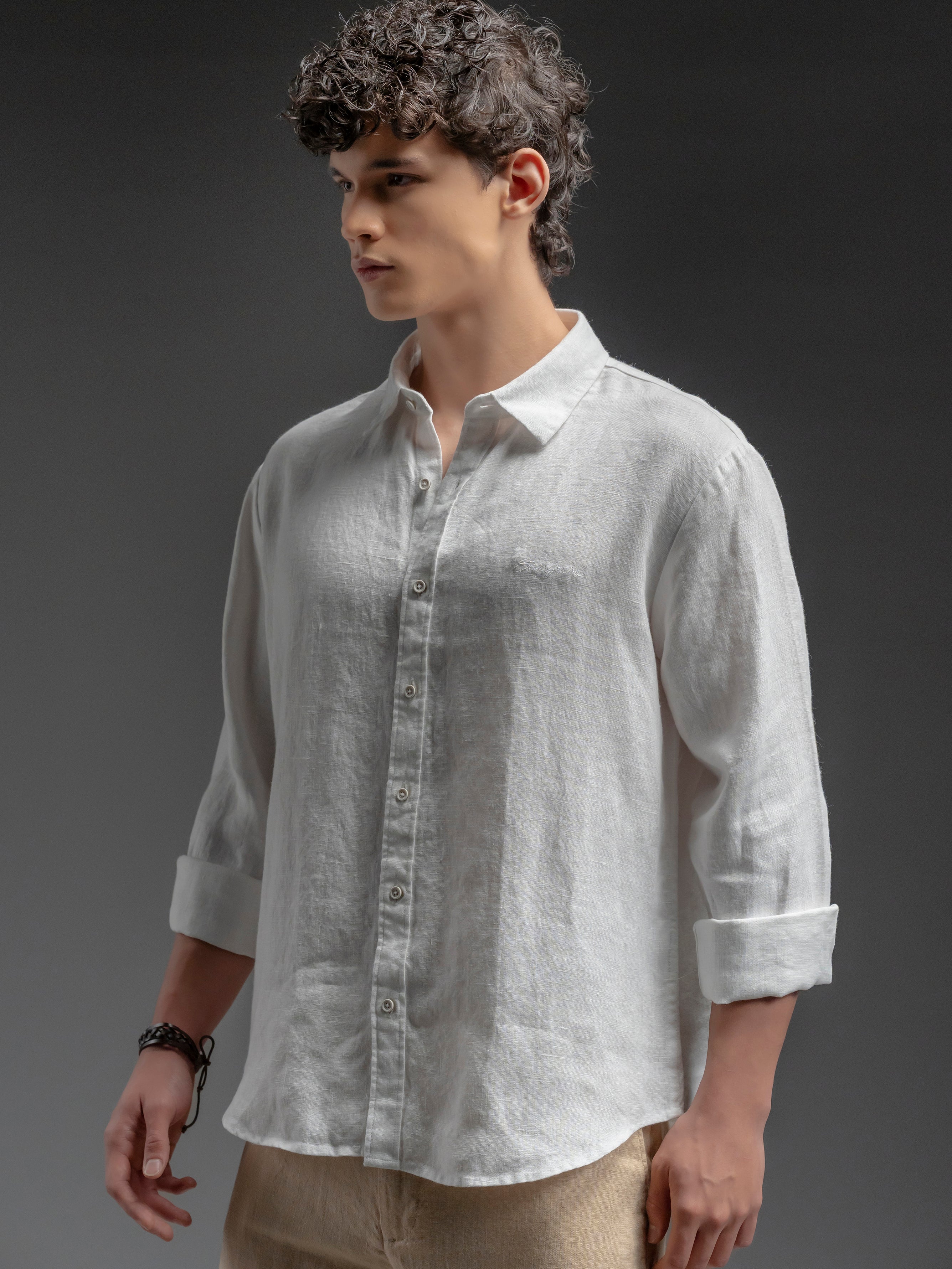 Classic Linen Shirt - White