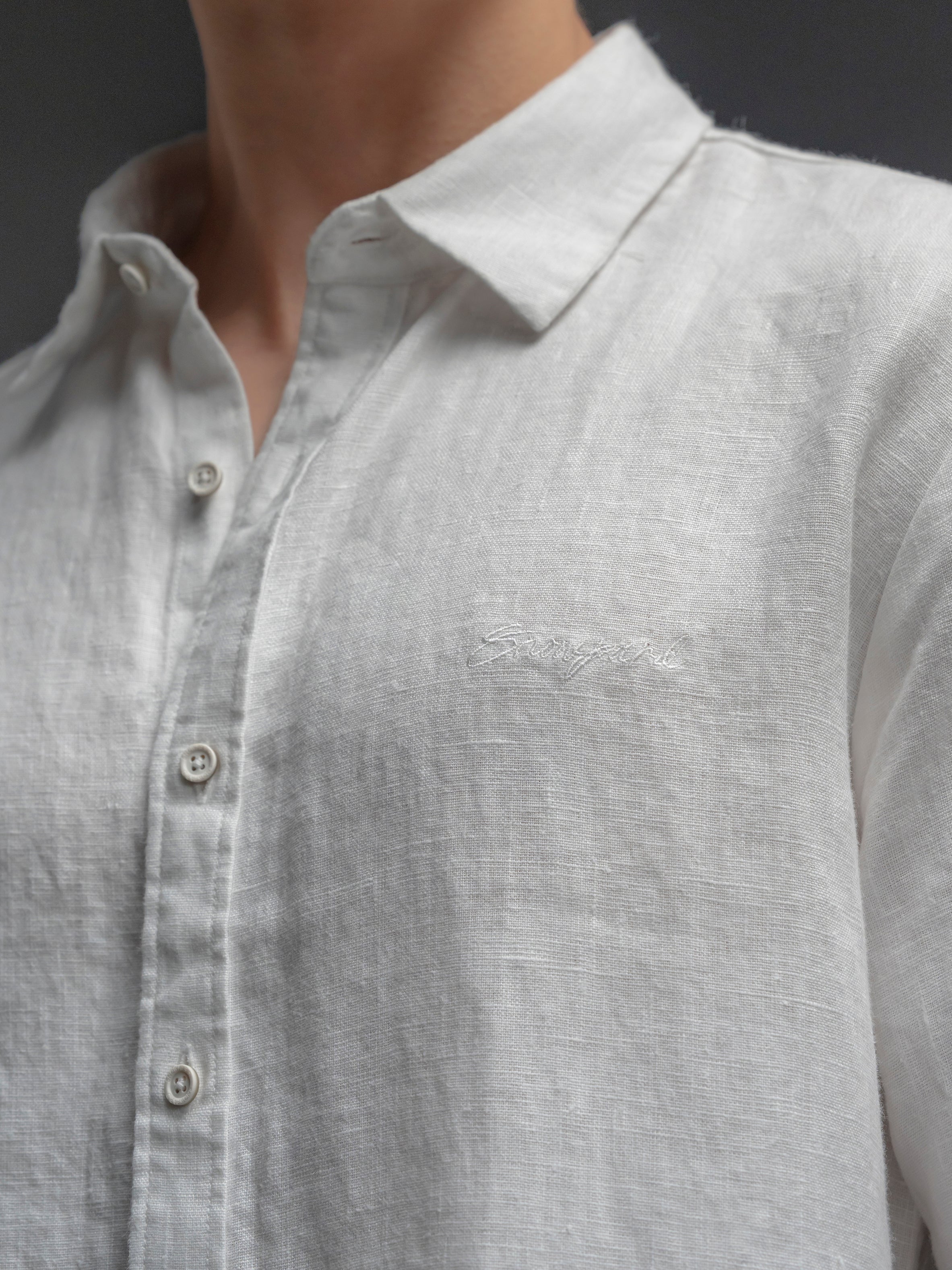 Classic Linen Shirt - White