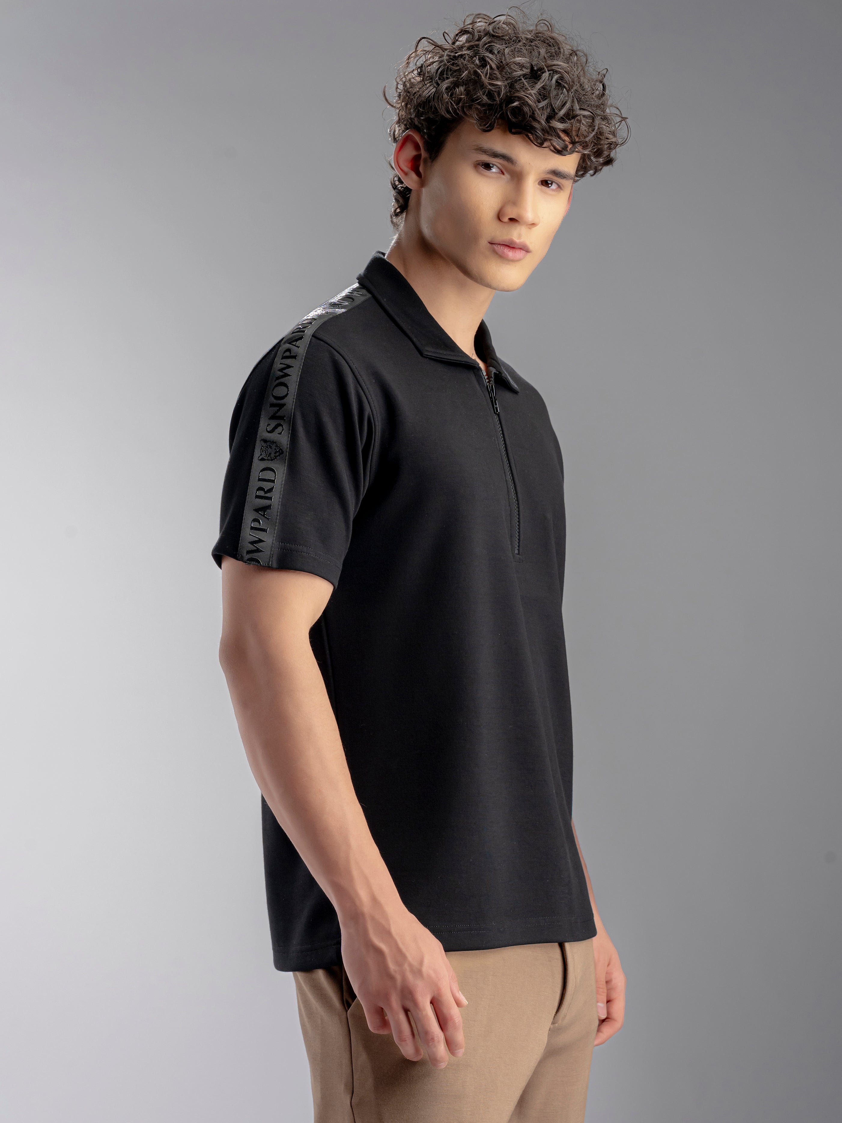 Zipper Polo Shirt