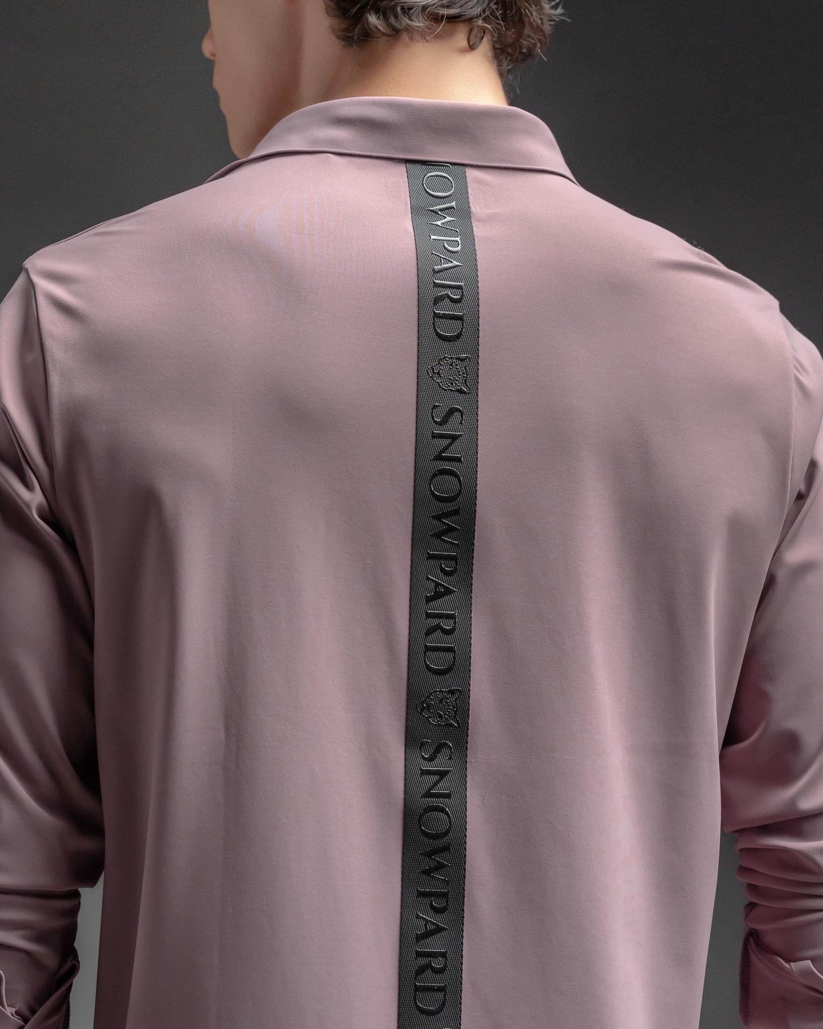 Snowpard Tacta Bonded Shirt Lavender — back view, men's bonded shirt Bangalore